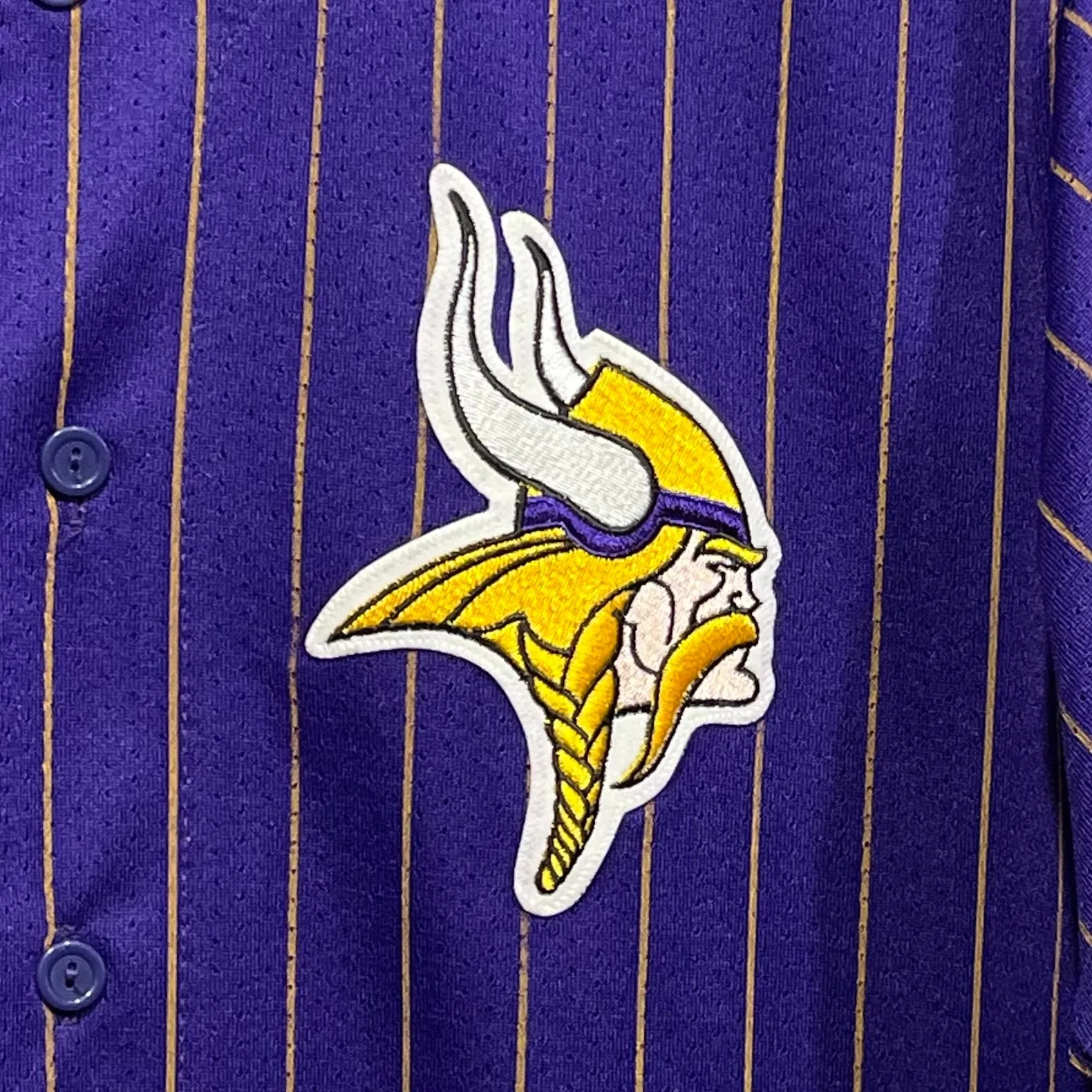 Vintage Minnesota Vikings Baseball Jersey L