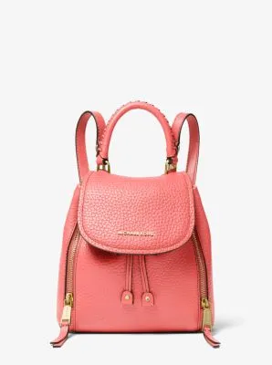 Viv Extra-Small Pebbled Leather Backpack