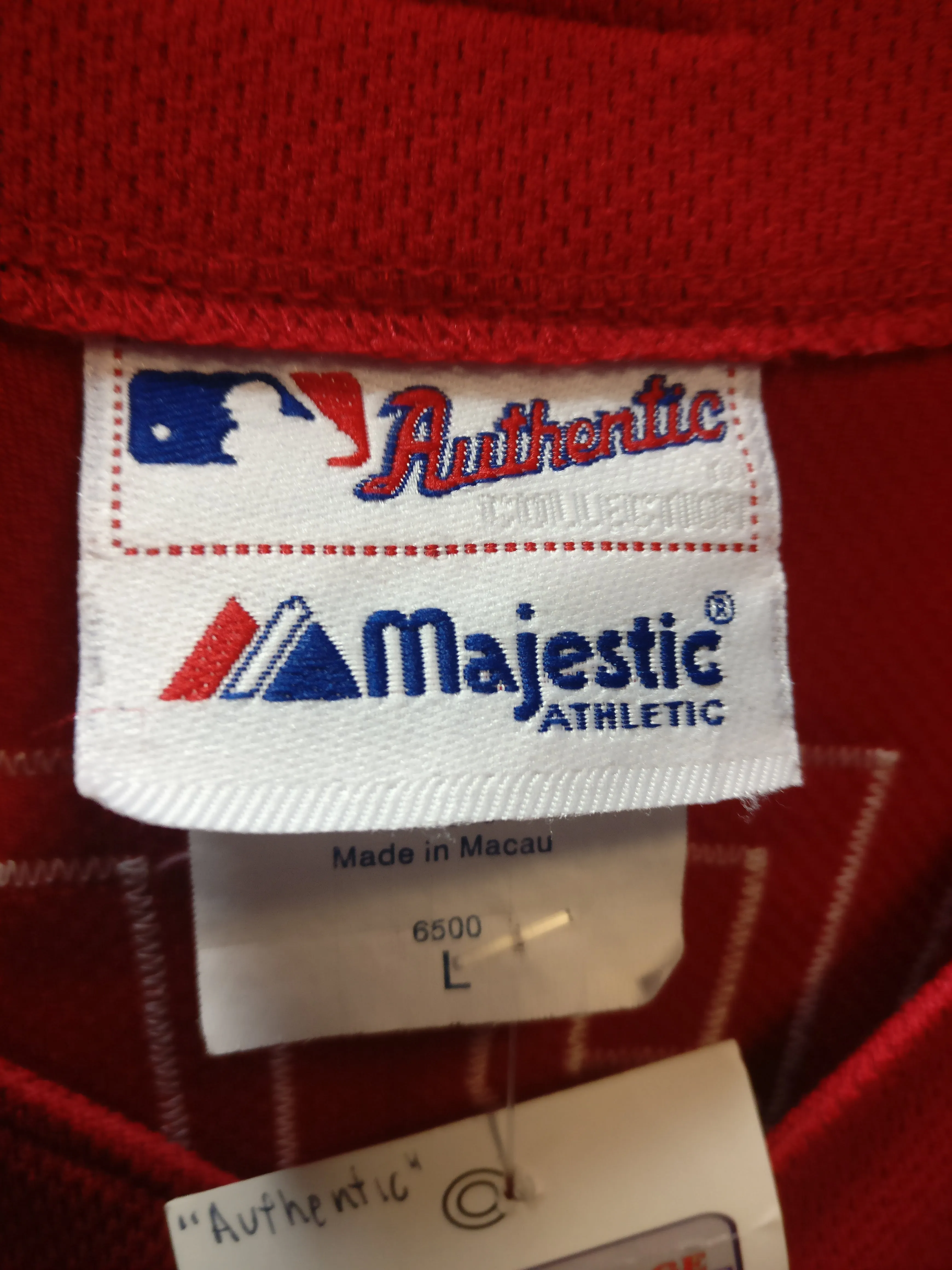 Vtg #34 DAVID ORTIZ Boston Red Sox MLB Majestic Authentic Jersey L