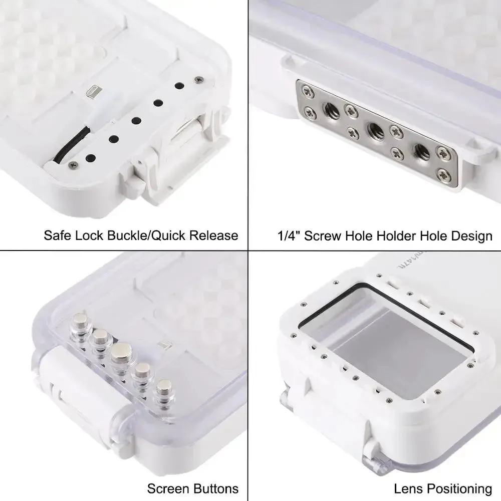 Waterproof Diving Housing Case for iPhone 14/13/12/11 Pro Max - 45m Underwater Protection