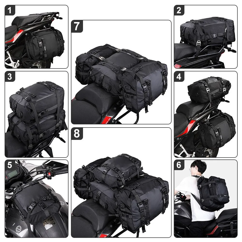 Waterproof Rhino Walk Motorcycle Saddle Backpack