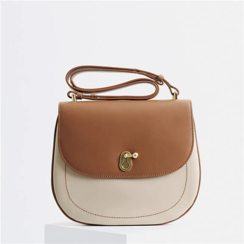 Womens Leather Saddle Multi Color