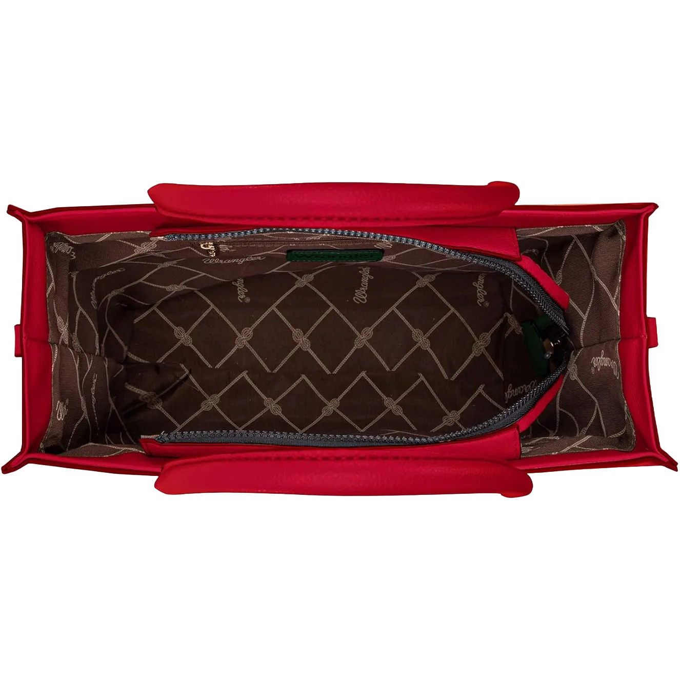 Wrangler Ladies Carry-All Red Whipstitch Crossbody Tote Bag WG70-8317RD