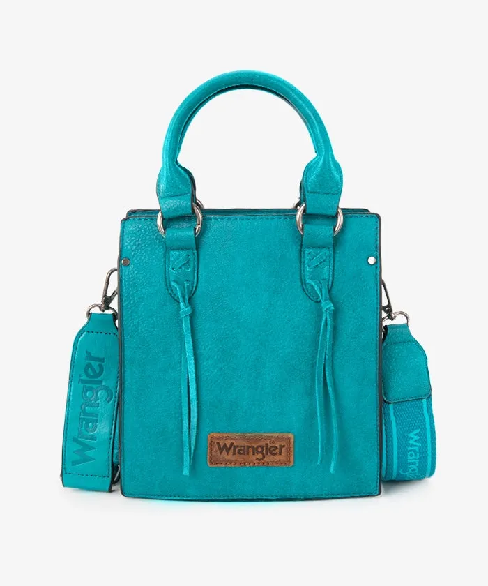 Wrangler Leather Tassels Crossbody Bag