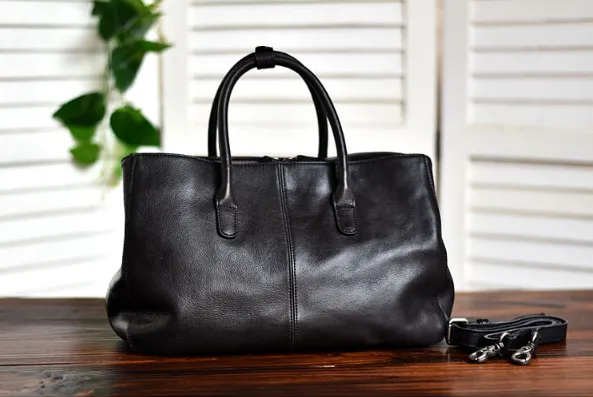 YAAGLE Women Large Capacity Multi-interlayers Tanned Leather Top-handle Bag YG8608